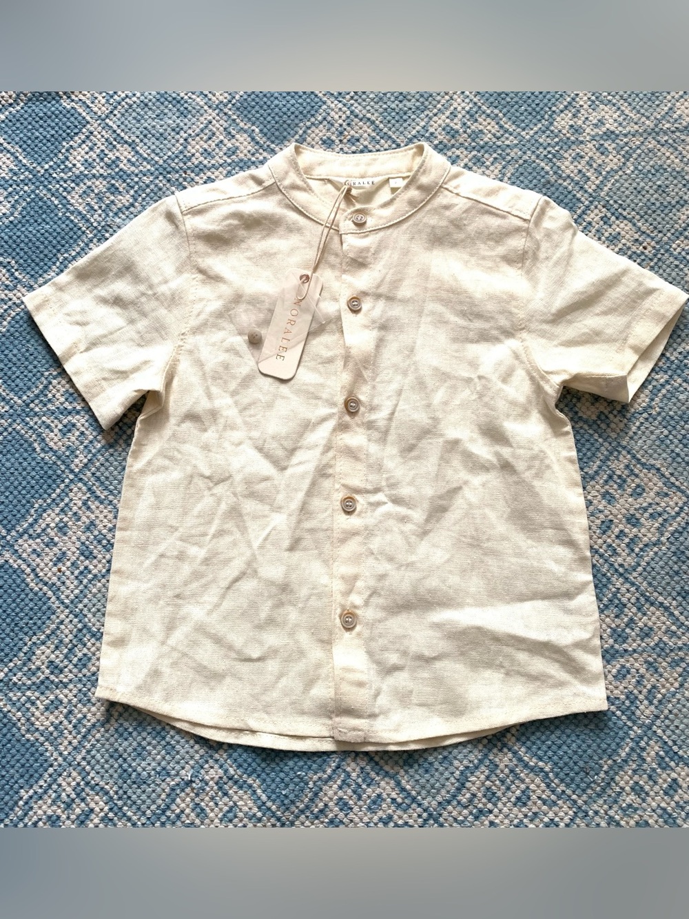 NWT Noralee Ecru Toddler Button Down 2T